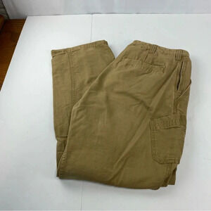 Columbia Mens 38x33 Khaki Tan Work Hiking Pants 100% Cotton